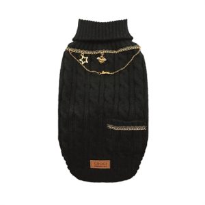 Croci hondentrui met ketting goudkleurig / zwart