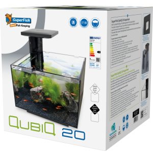 Superfish aquarium Qubiq 20 zwart 32x32x33,5cm