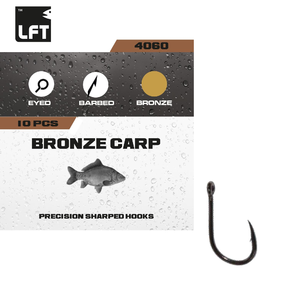 Bronze Carp 4060 10stuks maat 8 - Afbeelding 2